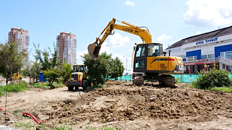 Строительство парка